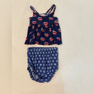 Posh Peanut Peplum Bummie Set